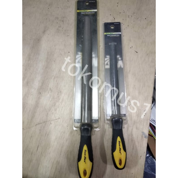 SUN FLEX KIKIR BESI SETENGAH LINGKARAN 8&quot; 10&quot; 12&quot;KASAR SETENGAH BULAT