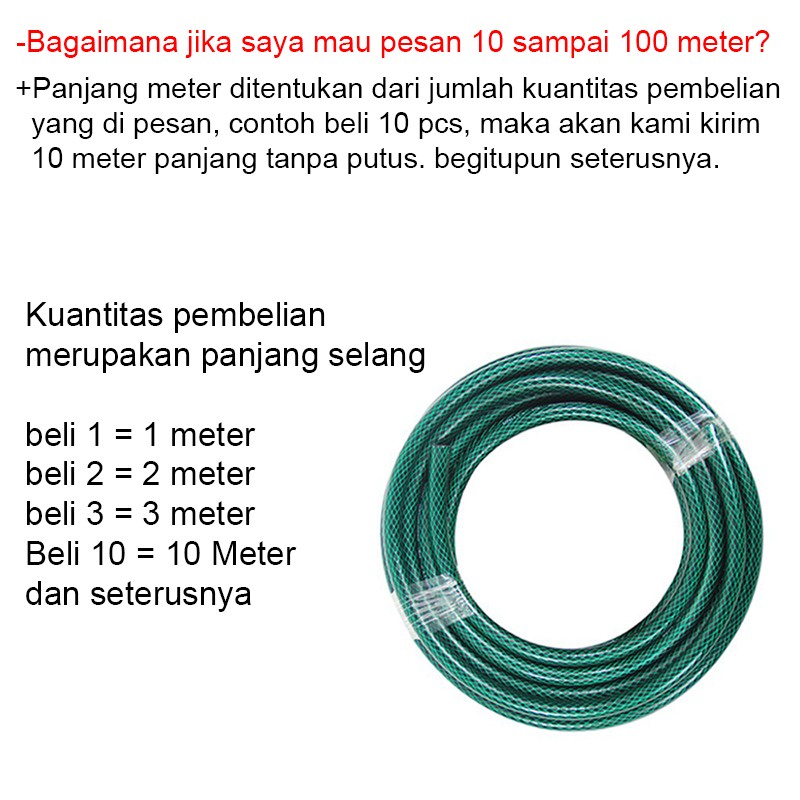 SELANG AIR ANTI LUMUT BENANG ANYAM / SELANG PERMETER / SELANG 1/2 5/8 3/4 / SELANG TAMAN