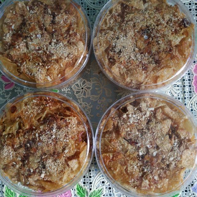 

Keripik Kentang Bawang Ebi Kemasan Toples Setengah Kg