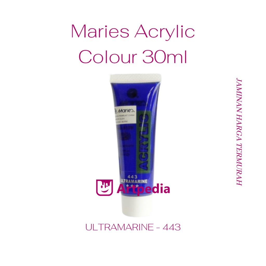 

Maries - Ultramarine Blue / Maries Acrylic Paint 30ML (Cat Akrilik) Warna Ultramarine Blue