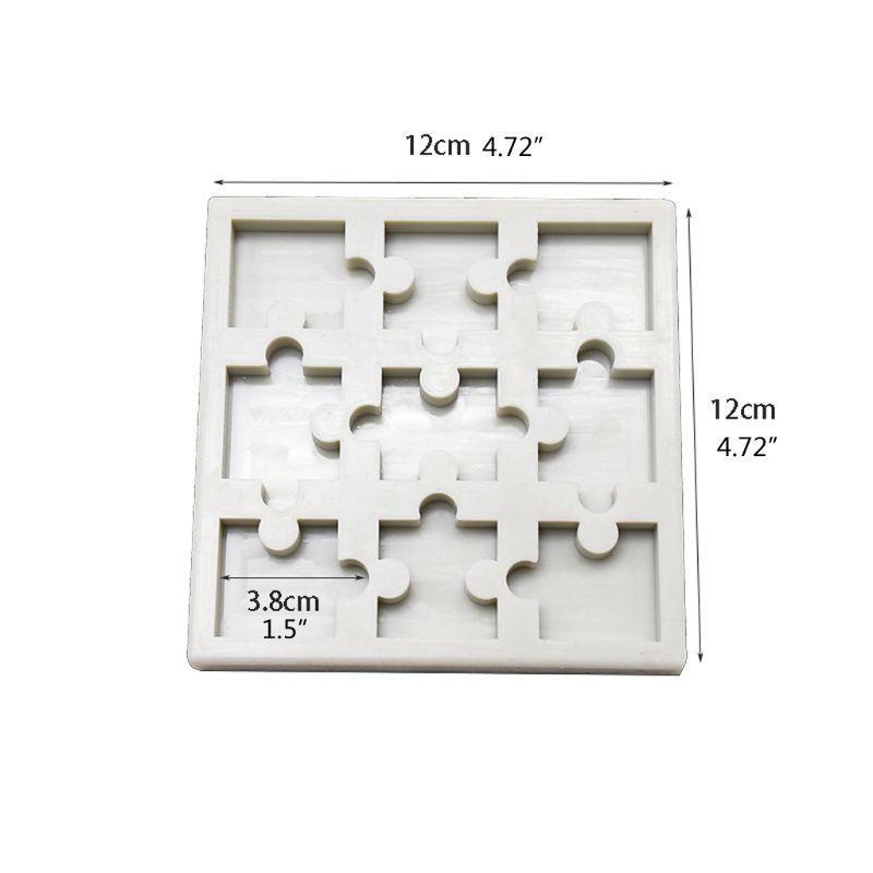 Siy Cetakan Resin Bentuk Puzzle Bahan Silikon Untuk Kerajinan Tangan