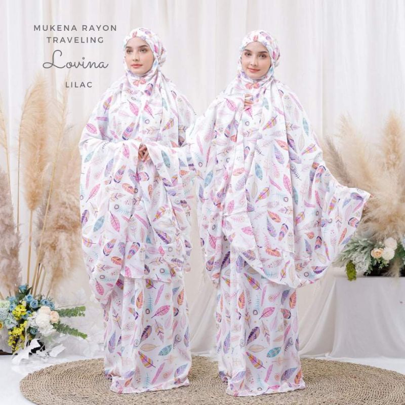 Mukena Putih Dewasa Jumbo Rayon Lovina
