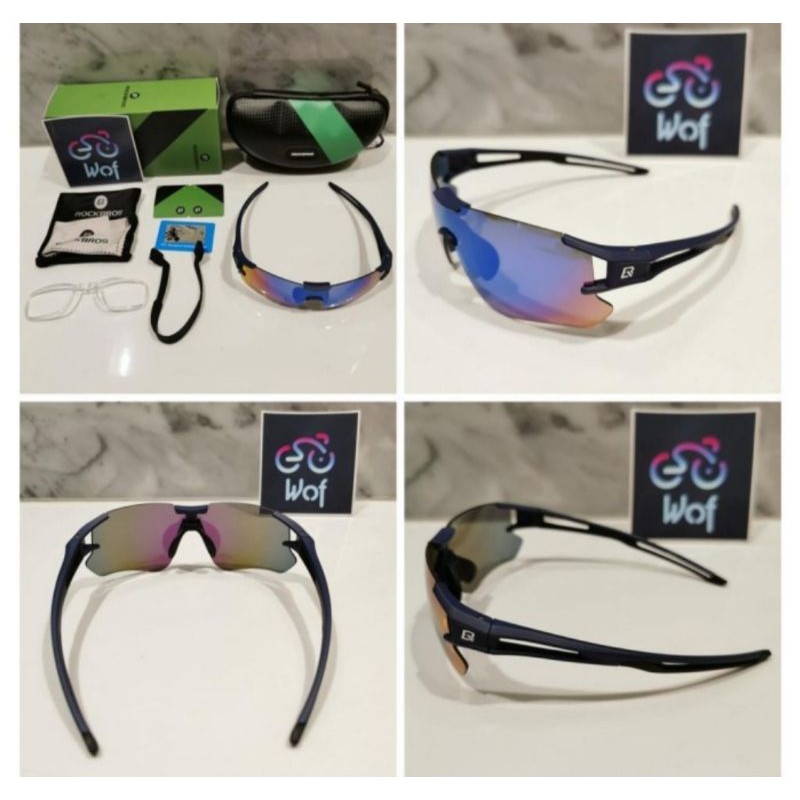 ROCKBROS 10129 kacamata sepeda Polarized Lens Anti UV Sunglasses kacamata rockbros Roadbike