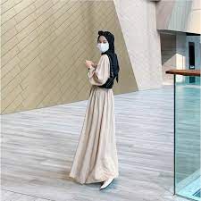 024 A | Titan Maxi | Fashion Muslim Gamis OOTD Casual Remaja Kekinian | Gamis Polos | Gamis Dewasa | Dress Muslim Wanita