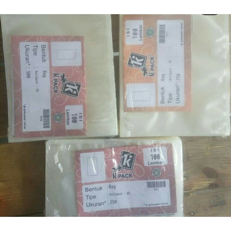 BOILPACK 2000gr KEMASAN PLASTIK MAKANAN RENDANG DAPAT DIPANASKAN