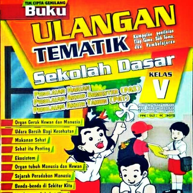 Buku Ulangan Tematik Kelas 5 SD Semester 1 dan 2 Kurikulum 2013