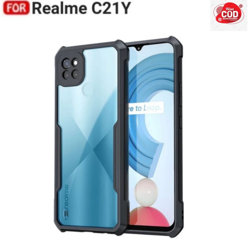 PROMO Case REALME C21Y C12 C25 Hard Case Sockproof Transparan Casing