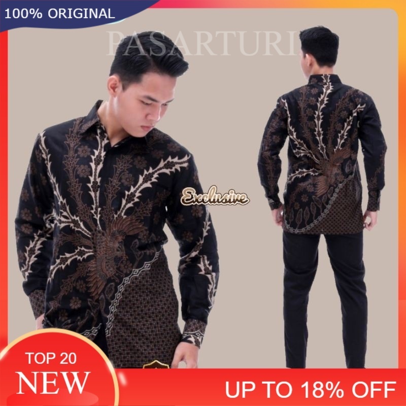 Kemeja Batik Pria Lengan Panjang