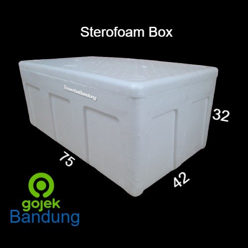 

(DISKON TERMURAH) Box Styrofoam Panjang 75x42x32 Bandung Sterofoam Gabus Ikan Beku Sayur