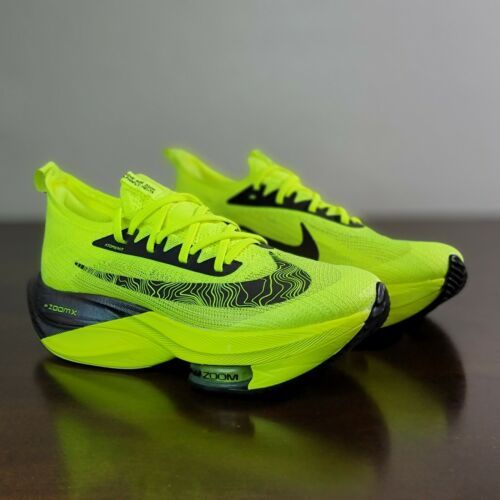 Sepatu Nike Air Zoom Alphafly Next% Ekiden Volt Green Black Hijau Hitam Premium