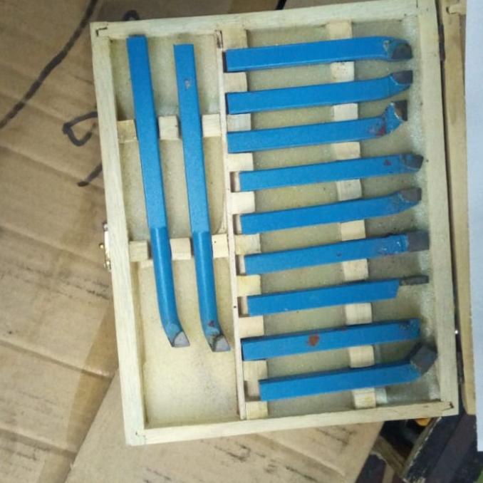 

Pahat Bubut Set 11Pcs Gagang Widia Pisau Bubut Carbide Tct Set Isi 11