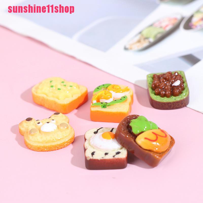 8pcs Miniatur Roti Panggang Skala 1: 12 Untuk Rumah Boneka