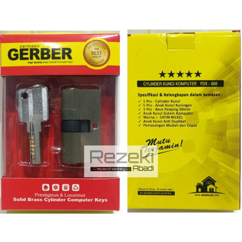 Silinder Kunci Komputer Gerber - Isi Anak Kunci Pintu Model Besar