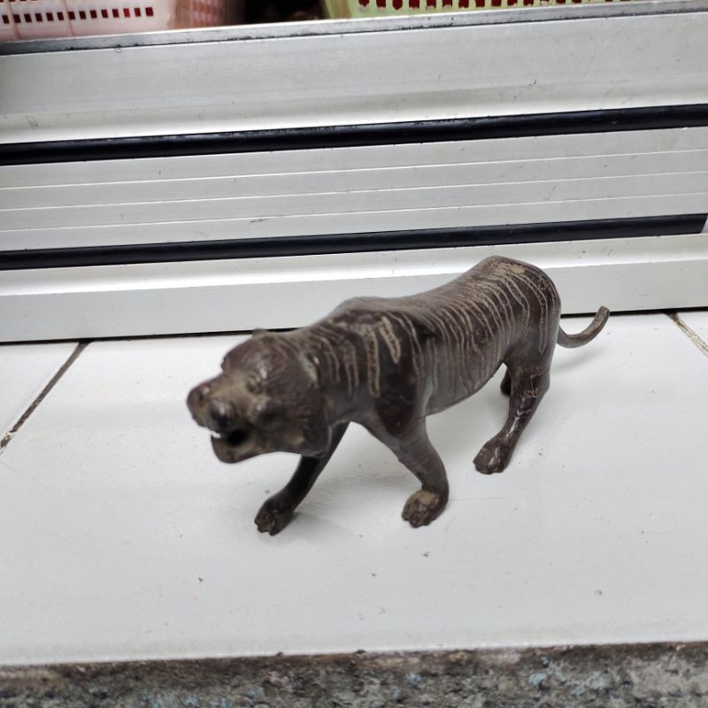 Patung Pajangan Hiasan Macan Harimau Hitam Murah Bahan Kuningan