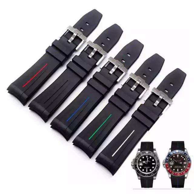 Strap Rubber jam Rolex GMT ukuran 20mm.