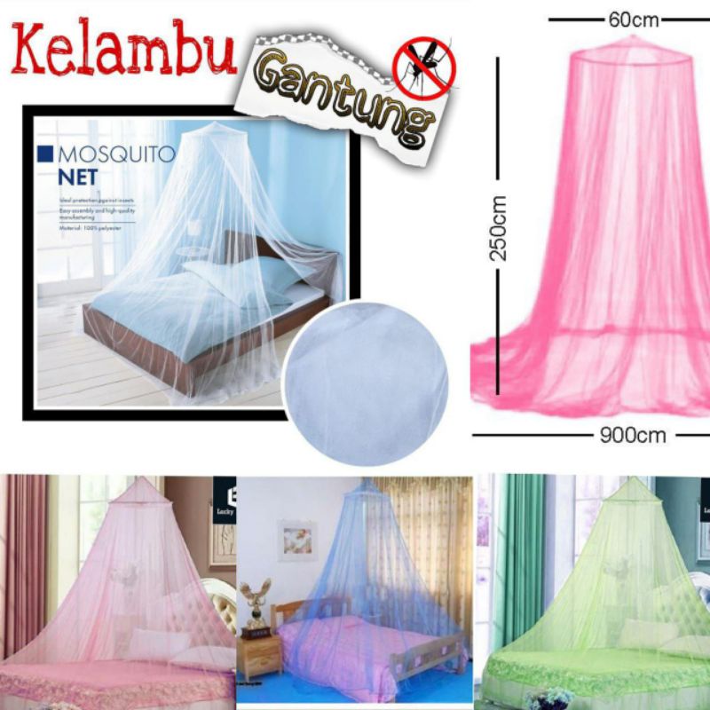 KELAMBU GANTUNG ANTI NYAMUK / TIRAI KAMAR TIDUR / KELAMBU KASUR