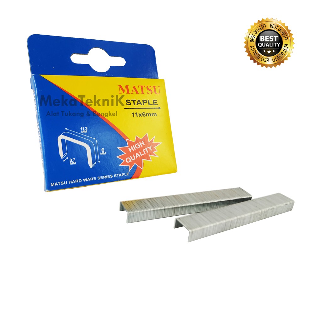 

ANAK HEKTER / ISI STAPLES GUN / ANAK STAPLES 6MM X 1000PCS MATSU