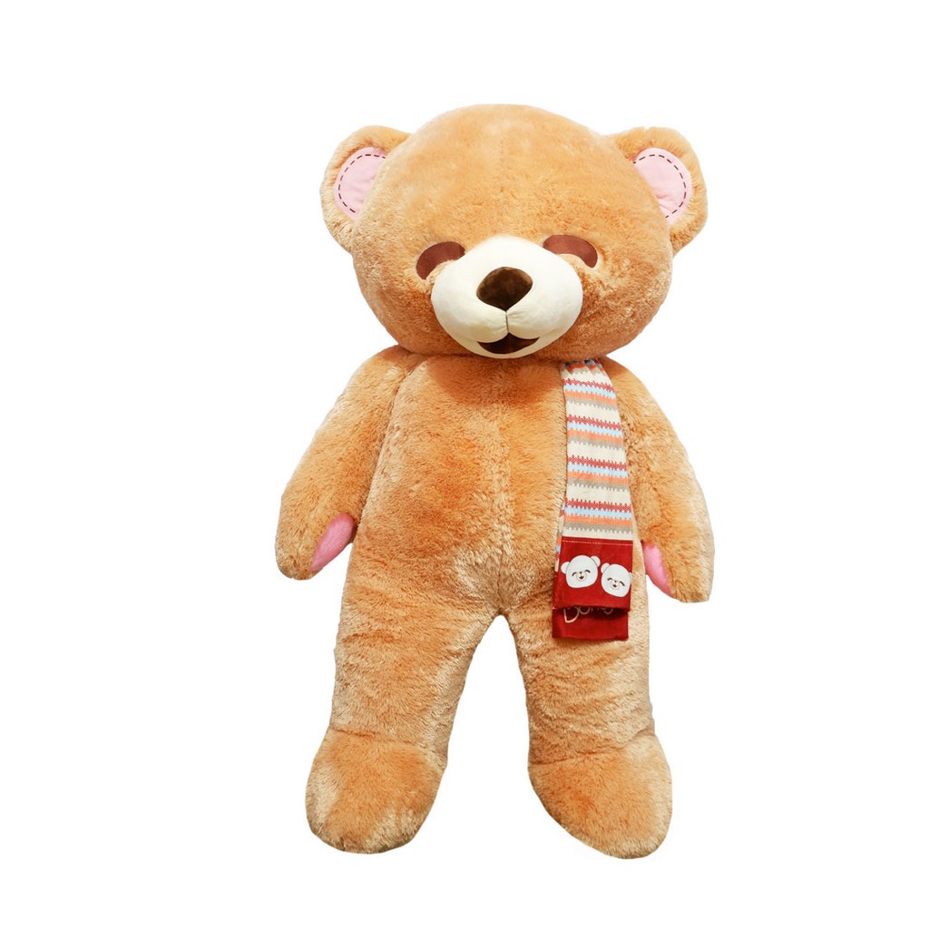 Boneka Beruang Super Jumbo STD Boney Tan dengan syal 1.2 meter 1.5 meter bulu anti rontok premium gembul gendut gemas istana boneka