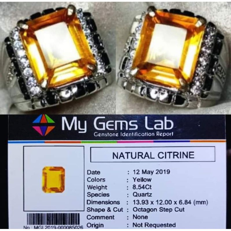 NATURAL YELLOW CITRINE CUTTING LUSTER