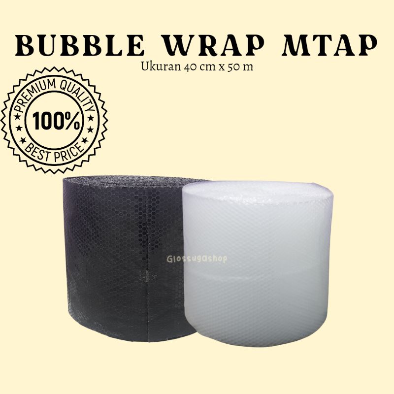 

MURAH !!!! | 40 cm x 50 m BUBBLE WRAP MTAP MEDAN HITAM KHUSUS GRAB GOJEK MURAH 40cmx50m