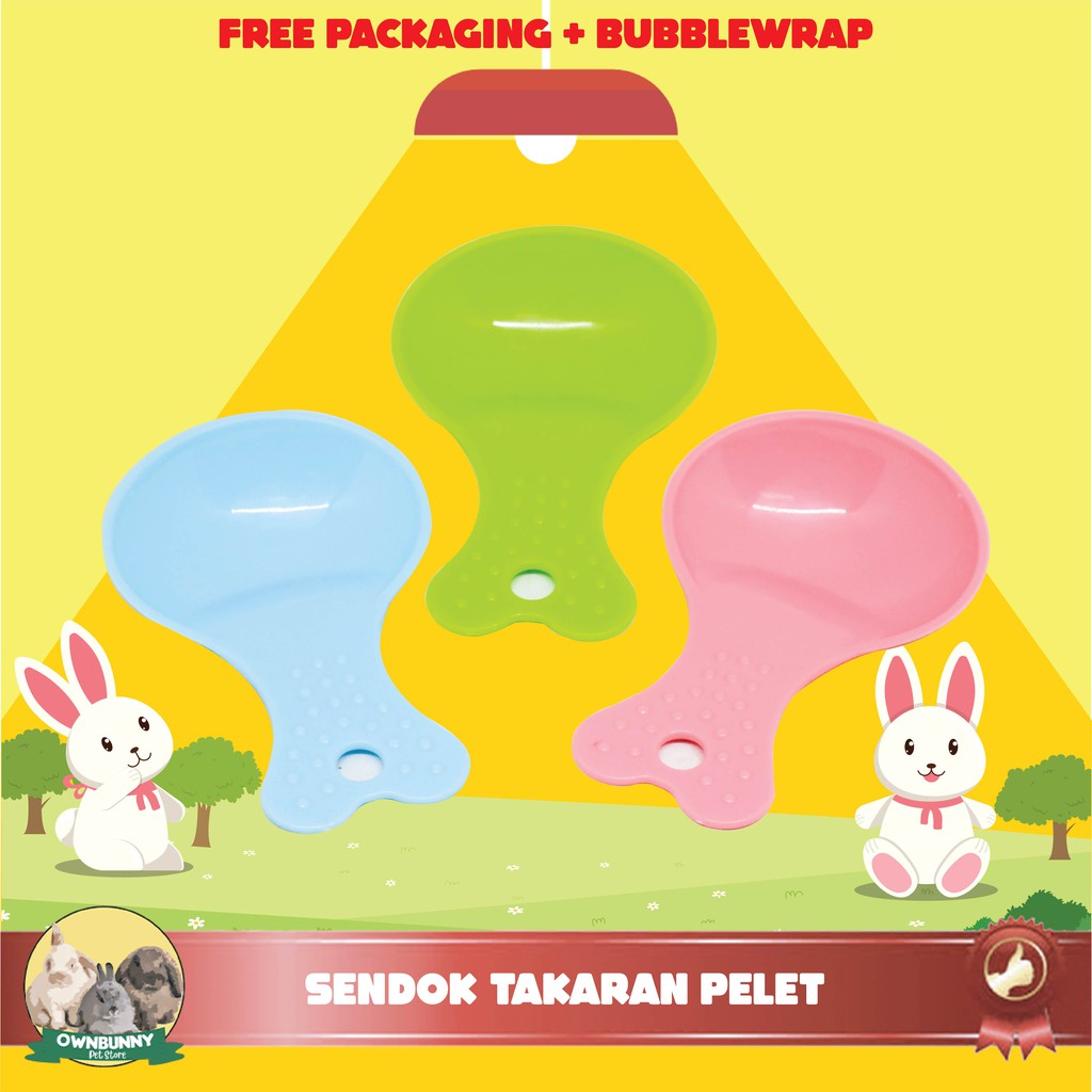 SENDOK TAKARAN PELET MAKANAN KELINCI