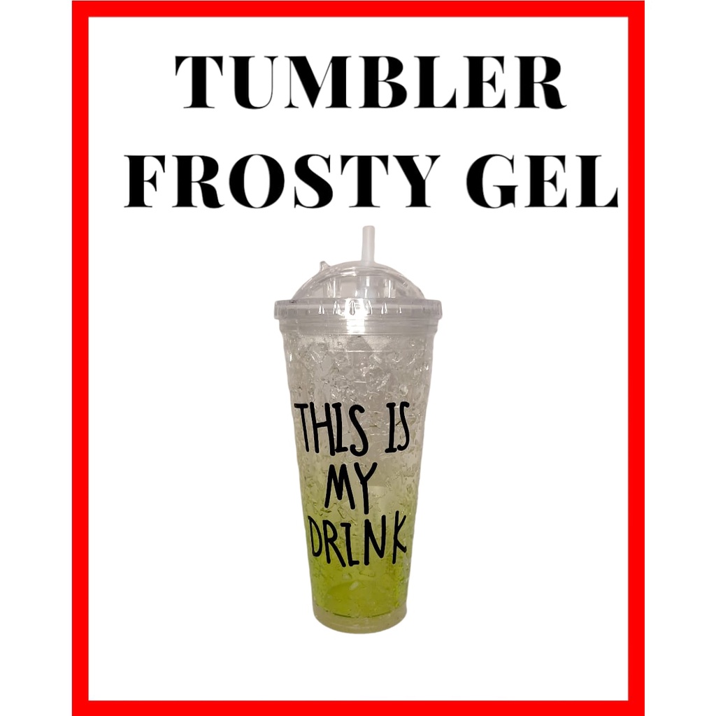 Botol Minum Tumbler Cool Ice Frosty Gel 450ml