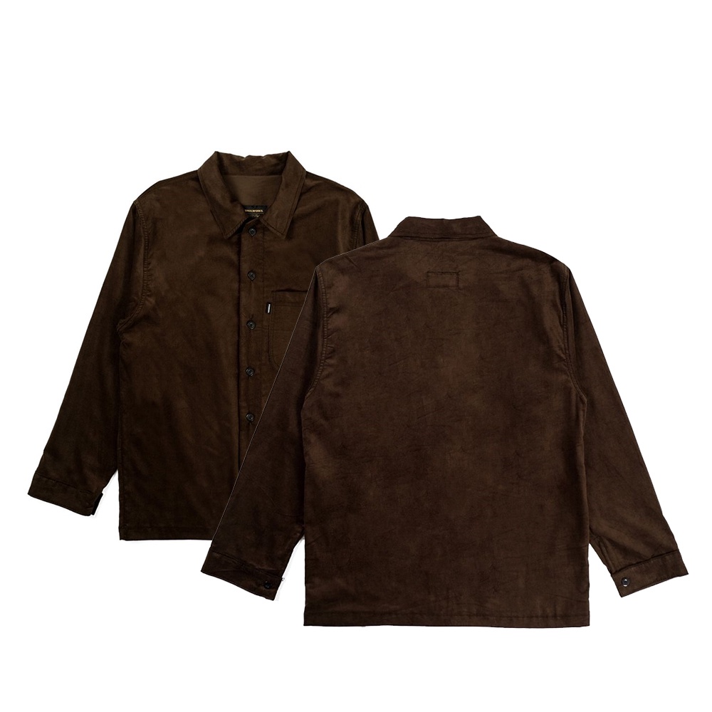 ETERNALWORKS - Corduroy Long Shirt Alesso Brown