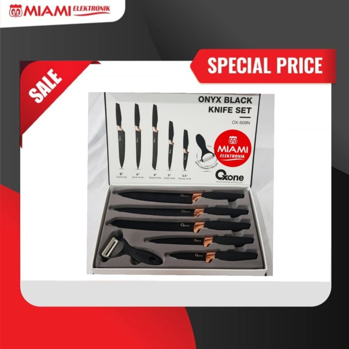 Oxone Onyx Black Knife Set OX609N / Pisau Oxone OX 609N