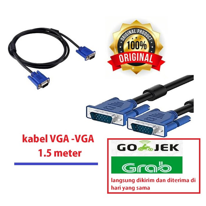 KABEL VGA KE VGA VGAVGA KABLE LAPTOP KE INFOKUS INVOKUS Proyektor
