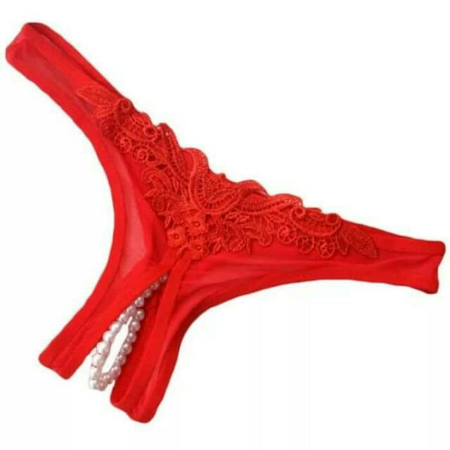 Celana Dalam Wanita G- String Belah Mutiara