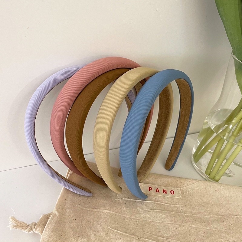 [AKSESORIS] Bando Busa Korea 2cm Warna Pastel Cloud Korean Bandana