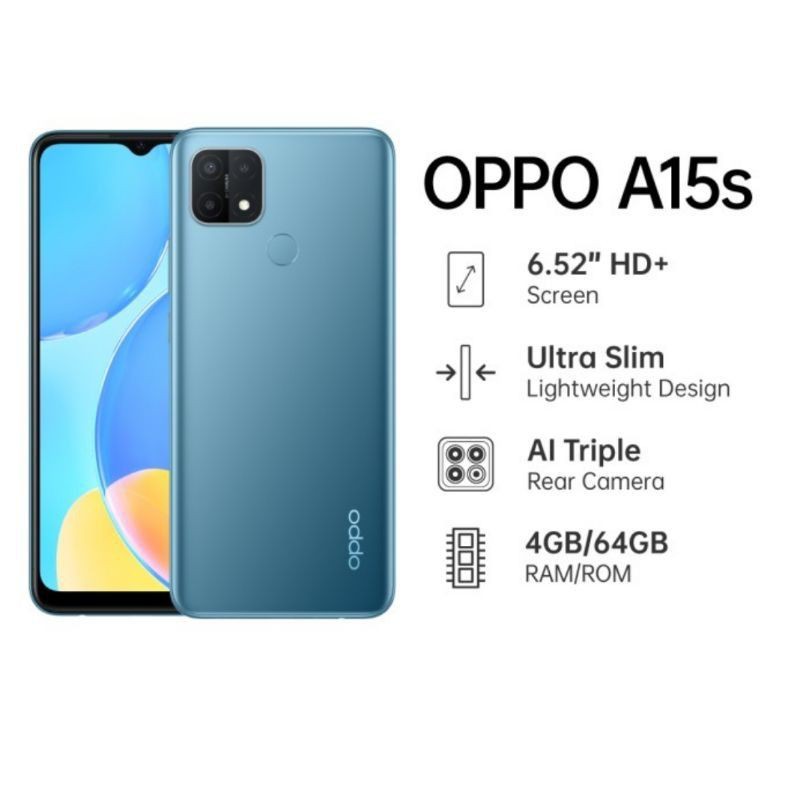 OPPO A15S RAM 4/64 GB | OPPO A16 RAM 4/64 GB GARANSI RESMI OPPO INDONESIA