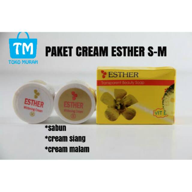 PAKET CREAM ESTHER S-M / WHITENING SM ESTHER