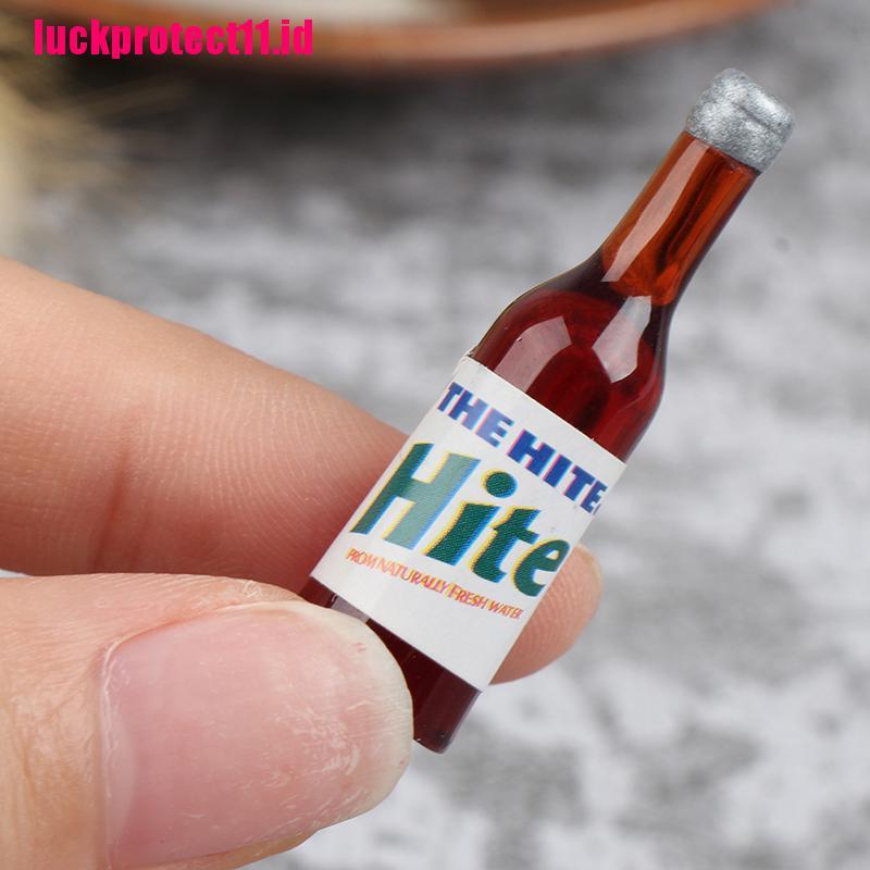 Lucktoy 8pcs Miniatur Botol Wine Skala 1: 12 Untuk Aksesoris Dapur Rumah Boneka