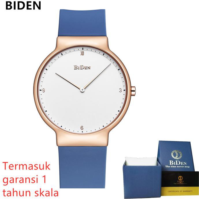 TERBARU JAM TANGAN WANITA BIDEN PEREMPUAN ANALOG BISNIS KENYAMANAN SPORT - BIRU TERLARIS