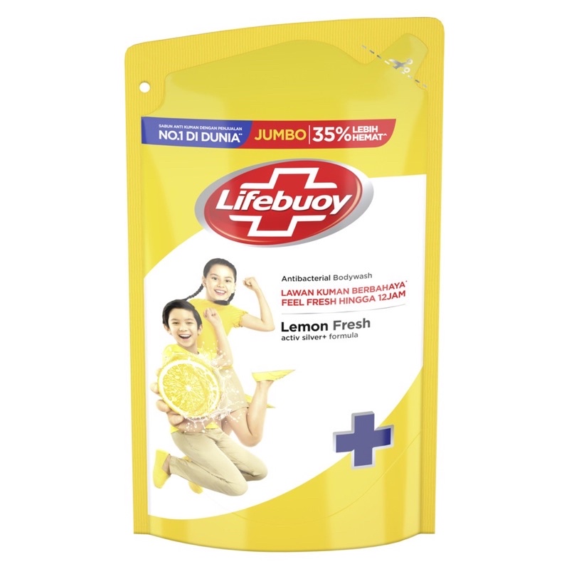 HD Management Sabun Mandi Cair Lifeboy Lifebuoy Lemon 825ml