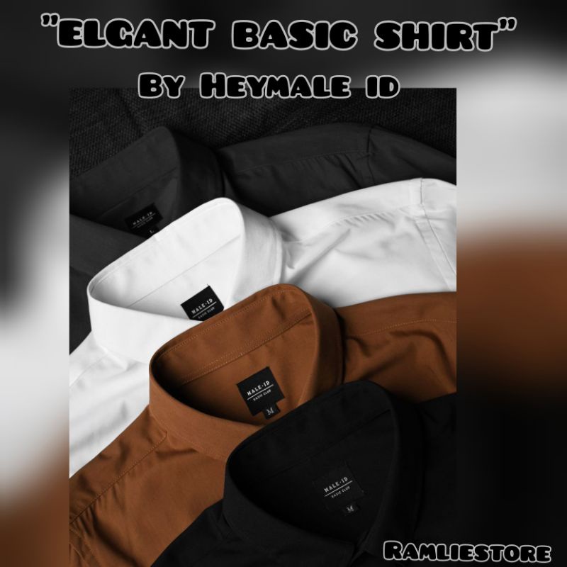 "ELGANT BASIC  SHIRT " (ada saku) @heymale.id