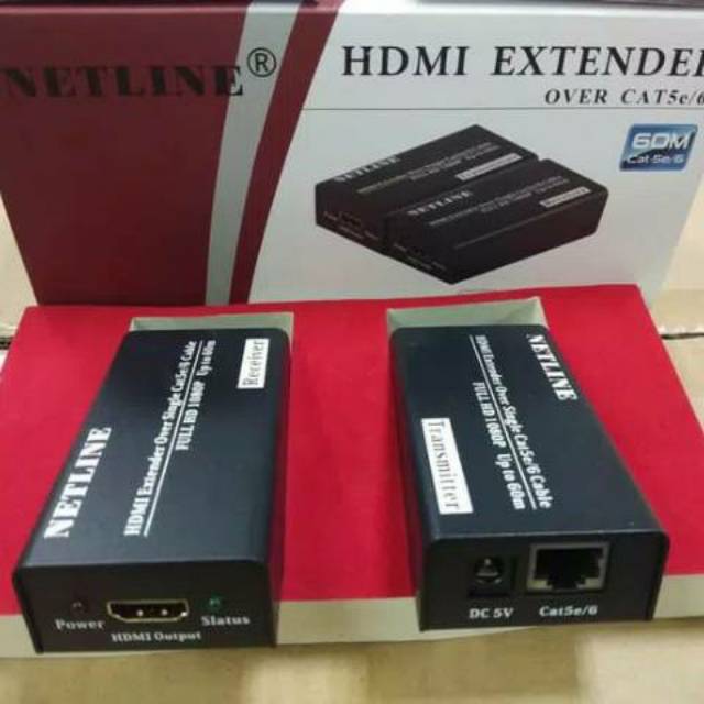 Netline HDMI Extender 60Meter Over Cat5e / Cat6