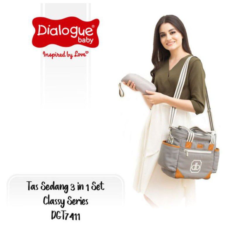 Dialogue Baby Tas Sedang 3 in 1 Set Classy Series DGT7411/DGT7410