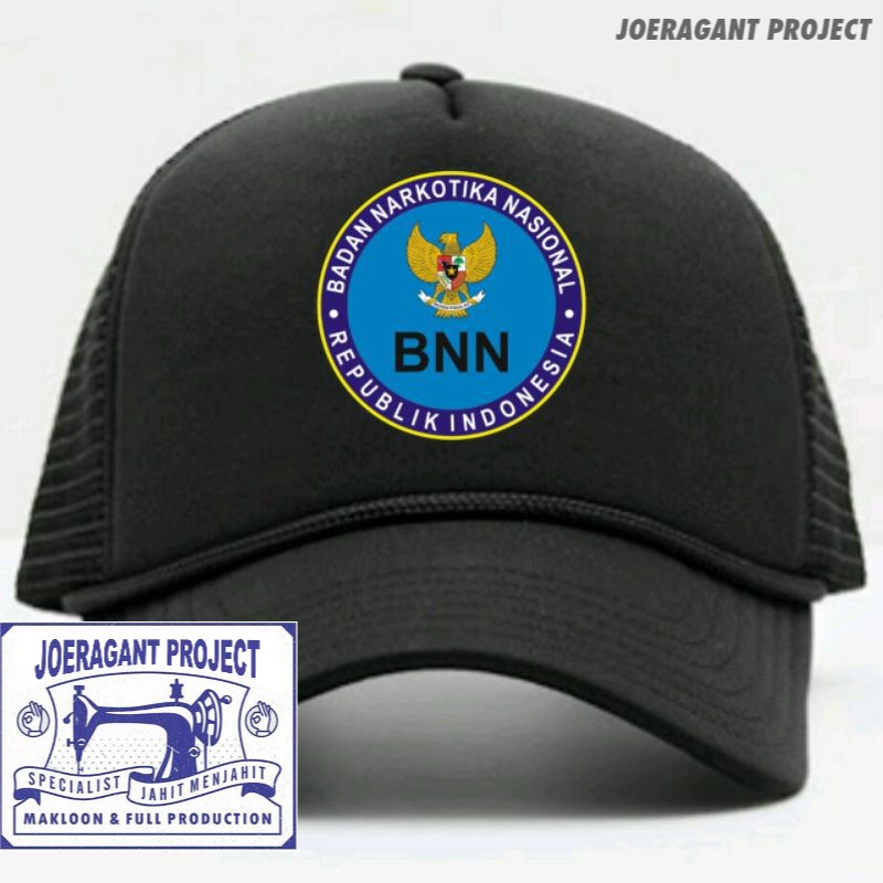 Topi Jaring Truker Dan Logo BNN JP