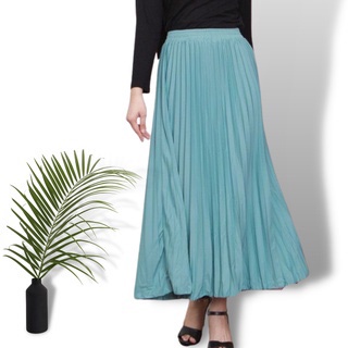 ROK PLISKET MURAH PRISKET PLEATED SALE POLOS REMPEL MUSLIMAH SKIRT ABG FLARE SKIRT MAYUNG FLOWY-SEAWORLD