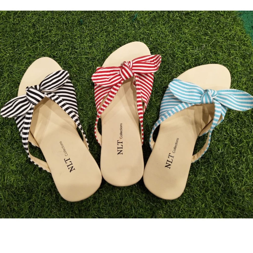 NunuLisaTan - QUINN Sandal Murah Sendal Wanita SALUR GARIS QUINN