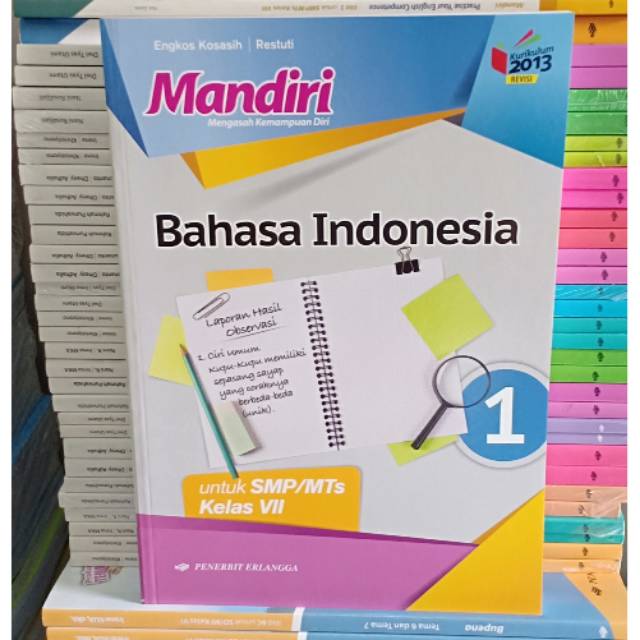 Buku Mandiri Bahasa Indonesia Kelas 1 Smp Erlangga Shopee Indonesia