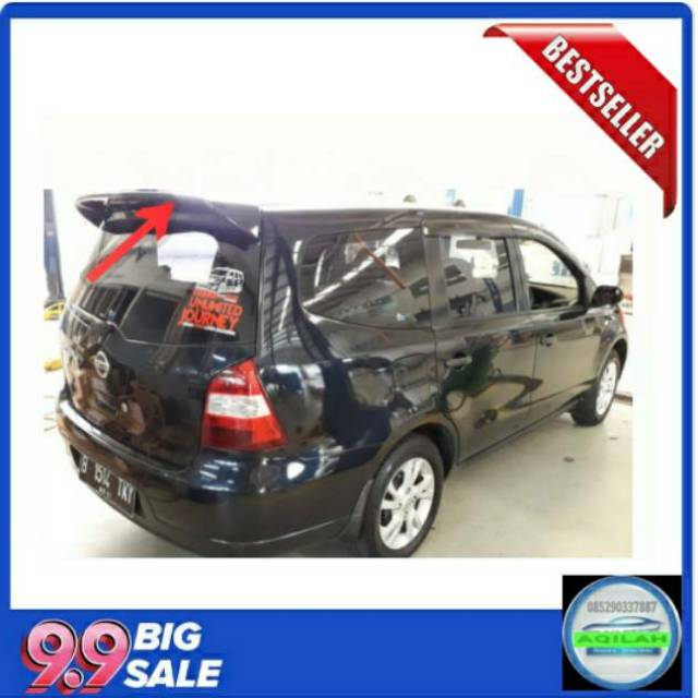 Spoiler plastik grand Livina