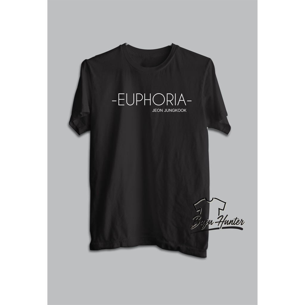 T-SHIRT KAOS EUPHORIA JUNGKOOK BTS COTTON COMBED 24S