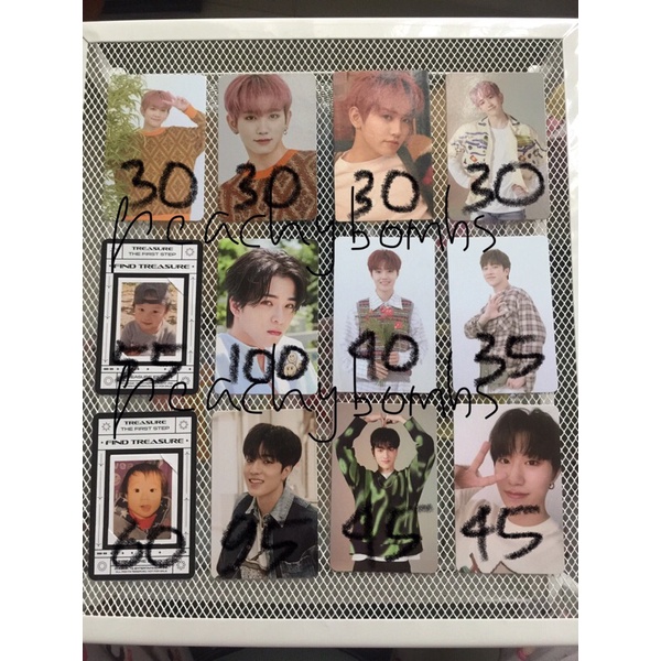 wts want to sale pc photocard asahi treasure tword, baby, ch3, ch1, first step, asahi manyo, haruto 