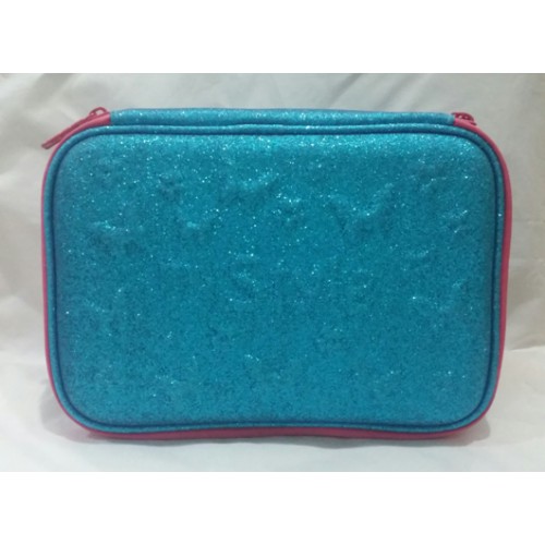 

MY STYLE TM 2188 Blue Glitter Butterfly Hardtop Pencil Case