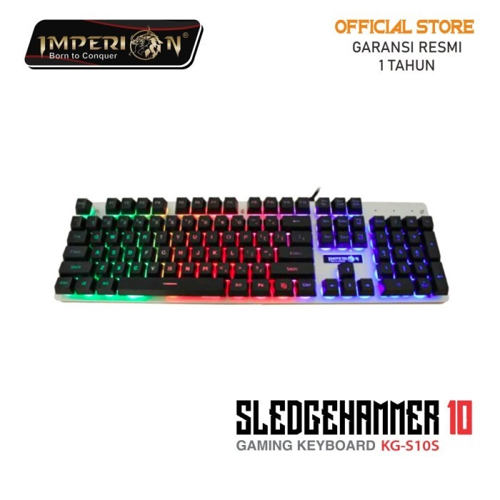 Keyboard  Imperion Gaming Sledgehammer 10 Full Size Rainbow