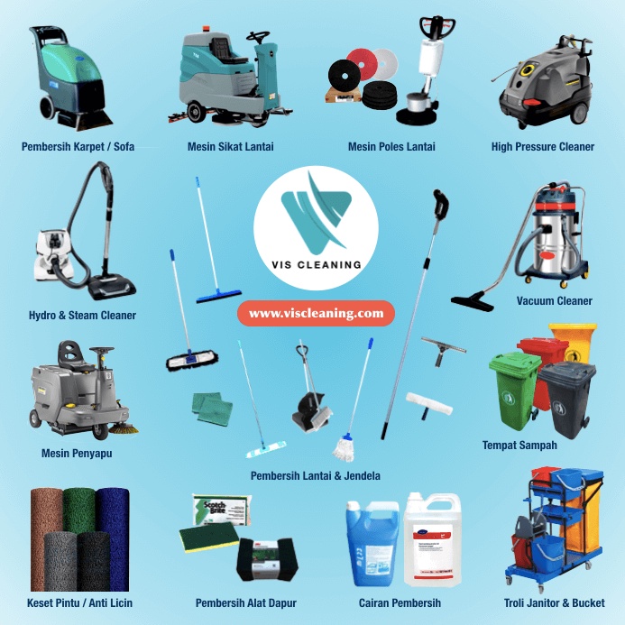 Paket B Cleaning Service (Polisher Lantai, Vacuum Cleaner &amp; Single Bucket)