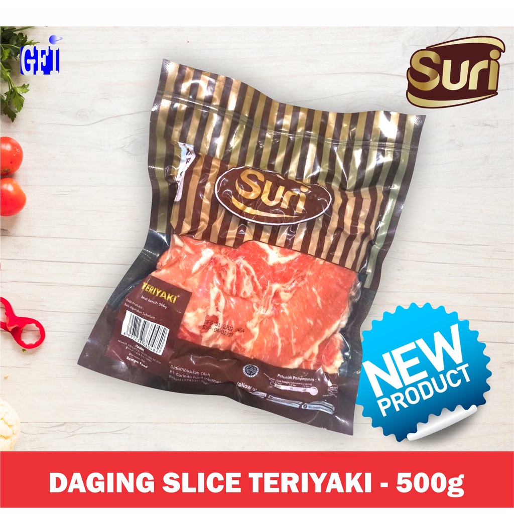 

Daging Slice Teriyaki 500g, Kemasan Vakum Bag / Grosir Welcome